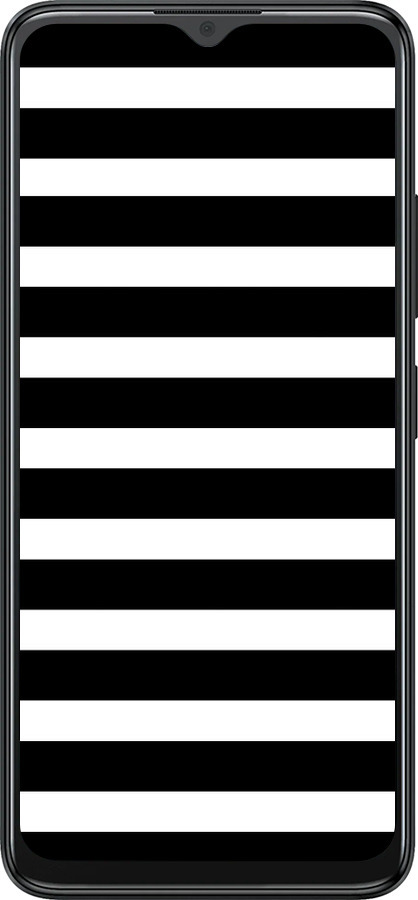 Силіконовий чехол Чорно-білі смуги для ZTE Blade A34 - 4461u-3989 изображение 