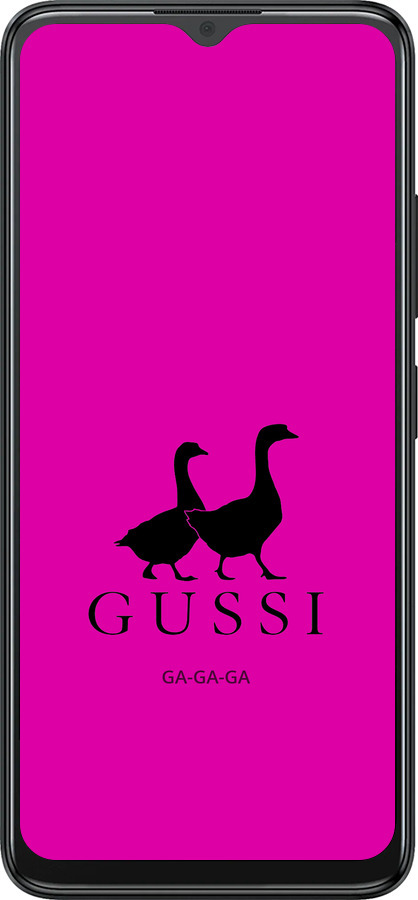 Силиконовый чехол Гуси для ZTE Blade A34 - 4561u-3989 изображение 