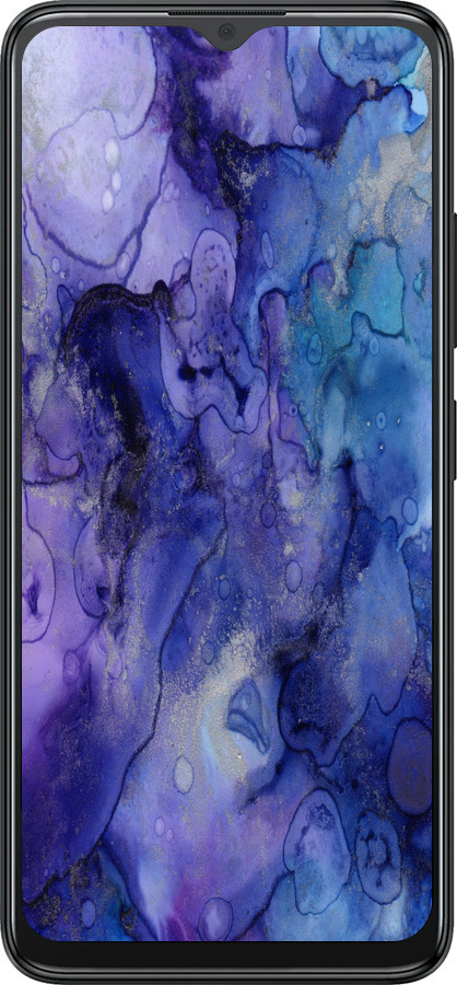 Силиконовый чехол Мрамор 7 для ZTE Blade A34 - 4802u-3989 изображение 