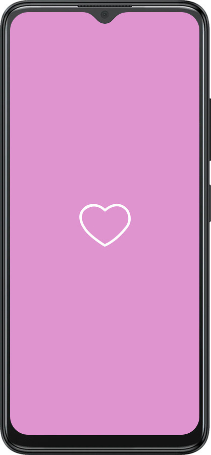 Силиконовый чехол Сердце 2 для ZTE Blade A34 - 4863u-3989 изображение 