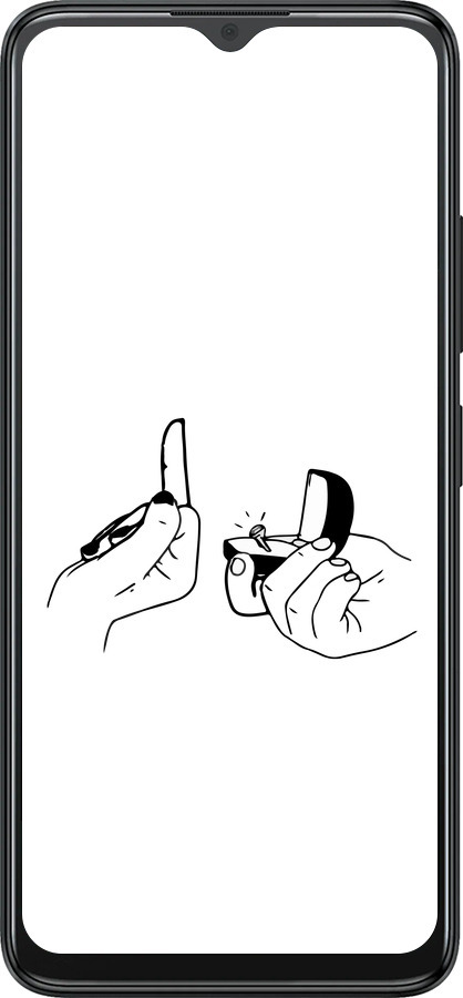 Силиконовый чехол Предложение для ZTE Blade A34 - 4898u-3989 изображение 