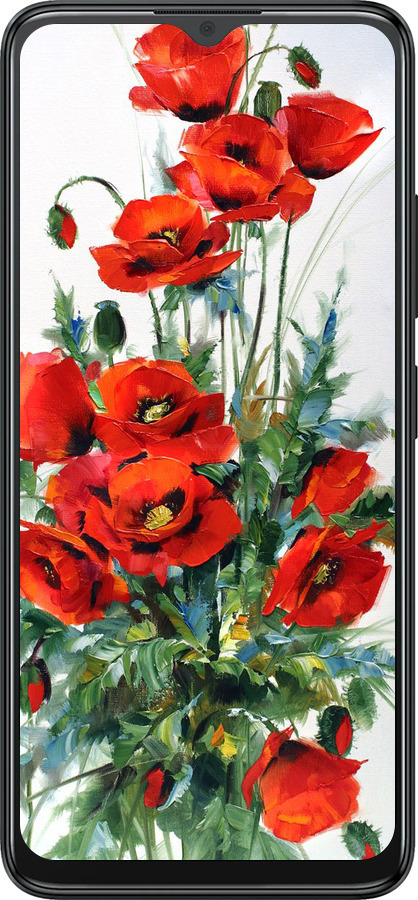 Силиконовый чехол Маки для ZTE Blade A34 - 523u-3989 изображение 