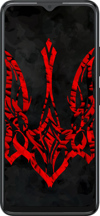 Силиконовый чехол Герб Украины v4 для ZTE Blade A34 - 5319u-3989 изображение 