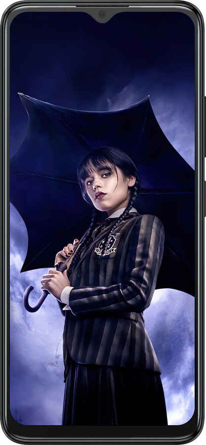 Силиконовый чехол Wednesday v2 для ZTE Blade A34 - 5516u-3989 изображение 