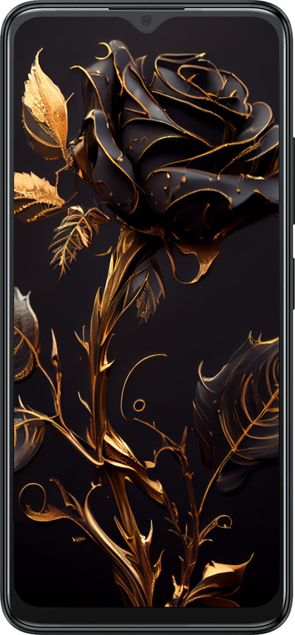 Силіконовий чехол Троянда 3 для ZTE Blade A34 - 5552u-3989 изображение 