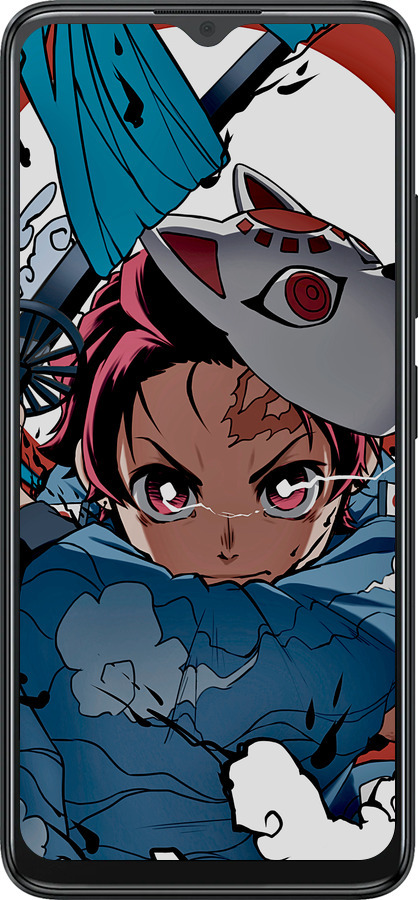 Силиконовый чехол Танджиро Камадо для ZTE Blade A34 - 5574u-3989 изображение 