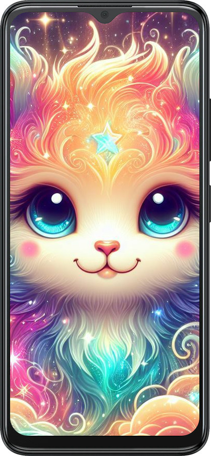 Силіконовий чехол Казкове кошеня для ZTE Blade A34 - 5813u-3989 изображение 