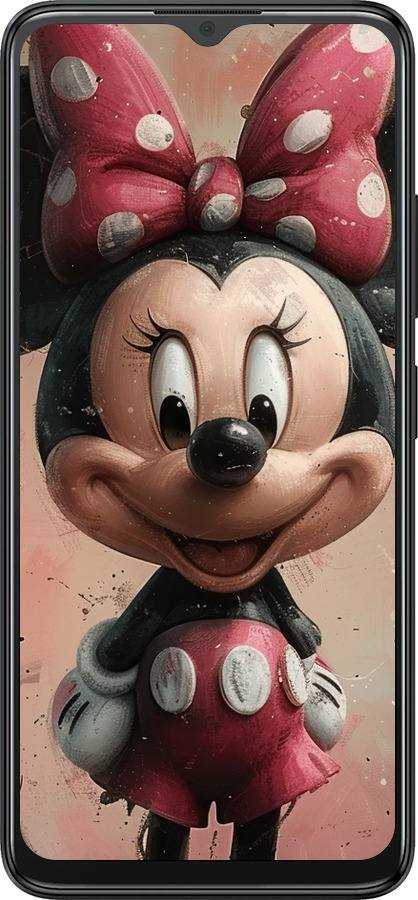 Силиконовый чехол Minnie Mouse для ZTE Blade A34 - 6054u-3989 изображение 