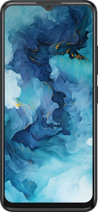 Силиконовый чехол Акварель для ZTE Blade A34 - 6320u-3989 изображение 