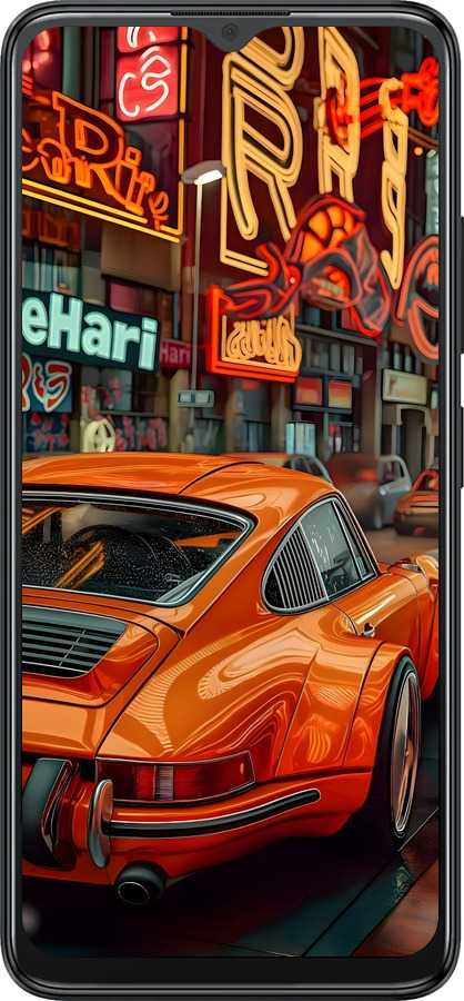 Силиконовый чехол Порше для ZTE Blade A34 - 6334u-3989 изображение 