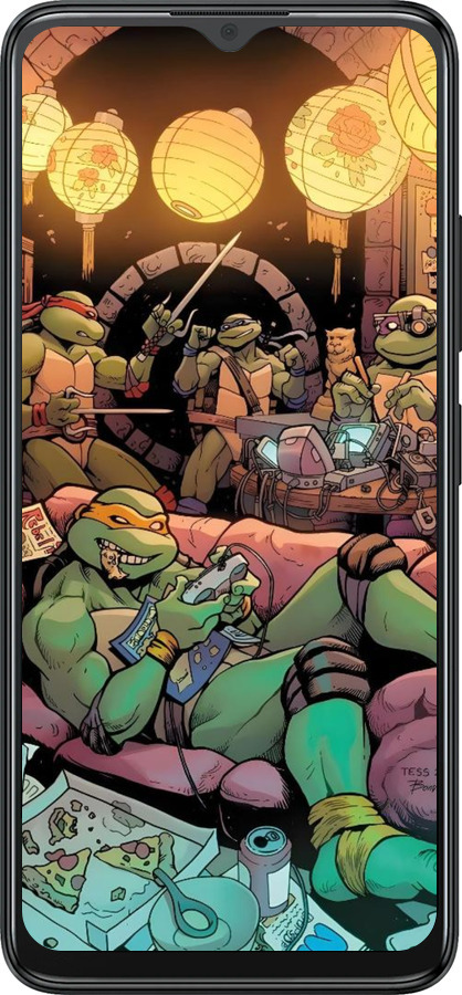 Силіконовий чехол Черепашки ніндзя для ZTE Blade A34 - 6346u-3989 изображение 