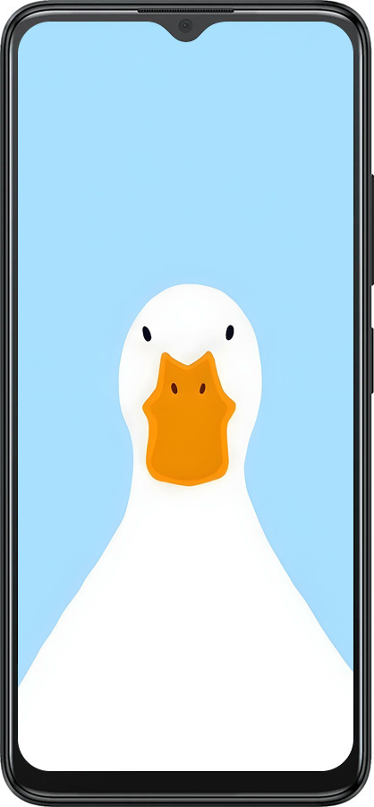 Силиконовый чехол Гусь для ZTE Blade A34 - 6350u-3989 изображение 