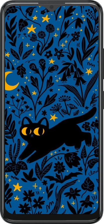 Силиконовый чехол Летняя ночь для ZTE Blade A34 - 6472u-3989 изображение 