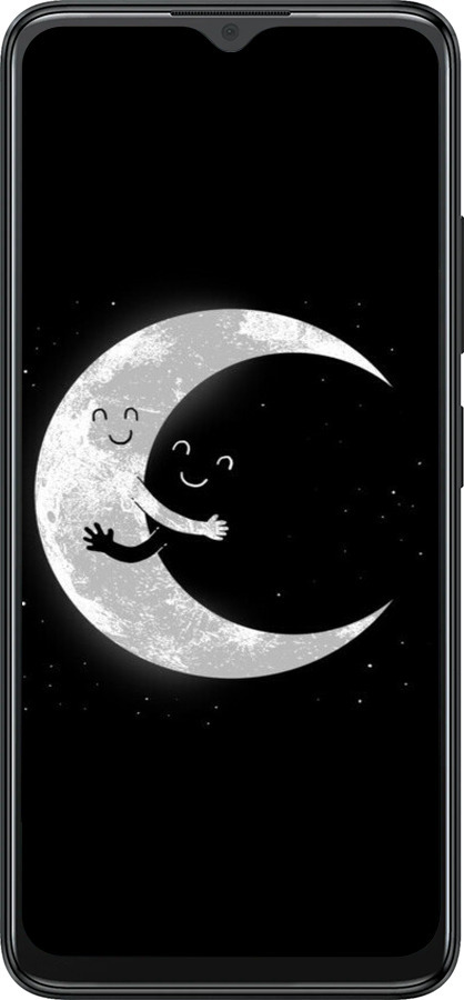 Силіконовий чехол Місячні обійми для ZTE Blade A34 - 6508u-3989 изображение 