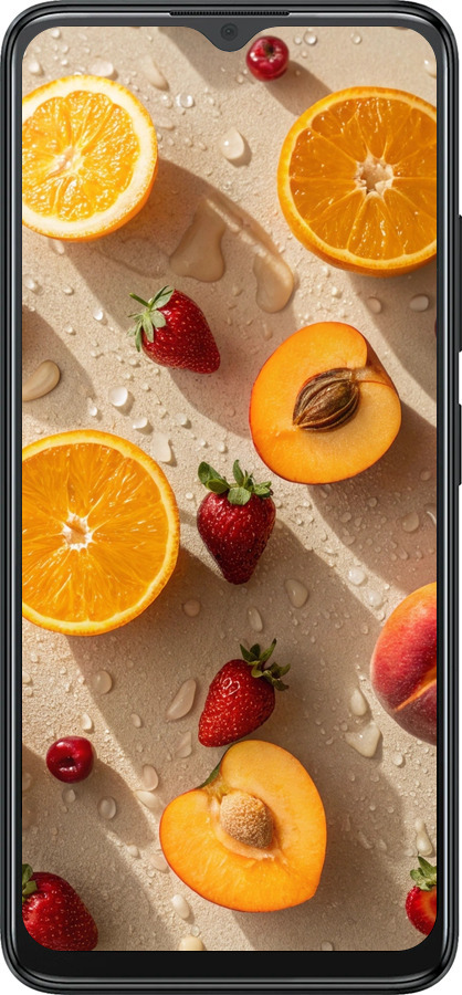 Силиконовый чехол Фрукты 3 для ZTE Blade A34 - 6703u-3989 изображение 