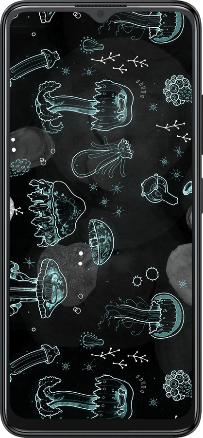 Силіконовий чехол Медузи для ZTE Blade A34 - 906u-3989 изображение 