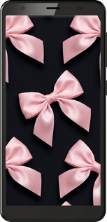 Силиконовый чехол Coquette Ribbons Dark Coquette для ZTE Blade A5 2019 - 6767u-2109 изображение 