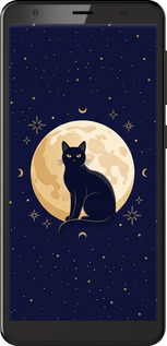 Силіконовий чехол Cute Cat Celestial/Witchy для ZTE Blade A5 2019 - 6787u-2109 изображение 