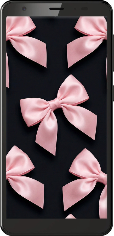 Силиконовый чехол Coquette Ribbons Dark Coquette для ZTE Blade A5 2019 - 6767u-2109 изображение 