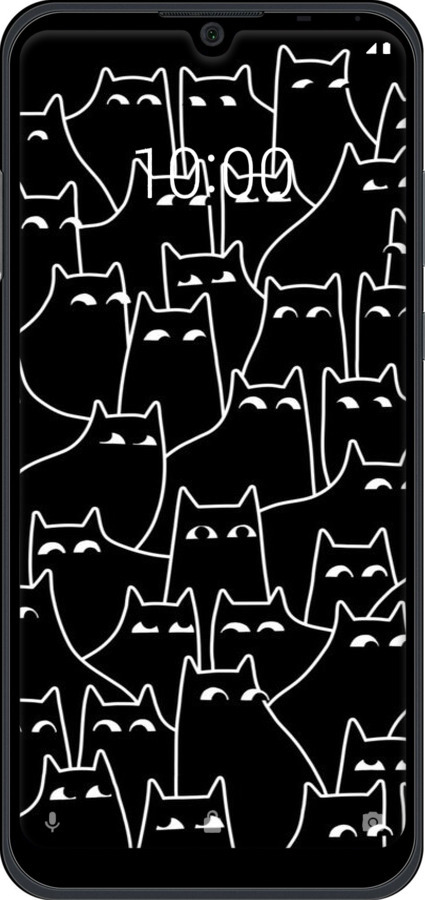 TPU чехол С изображением кошек для ZTE Blade A5 2020 - 6470b-2111 изображение 