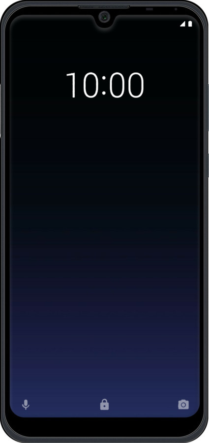 Силиконовый чехол Градиент в тёмно - синем стиле для ZTE Blade A5 2020 - 6542u-2111 изображение 