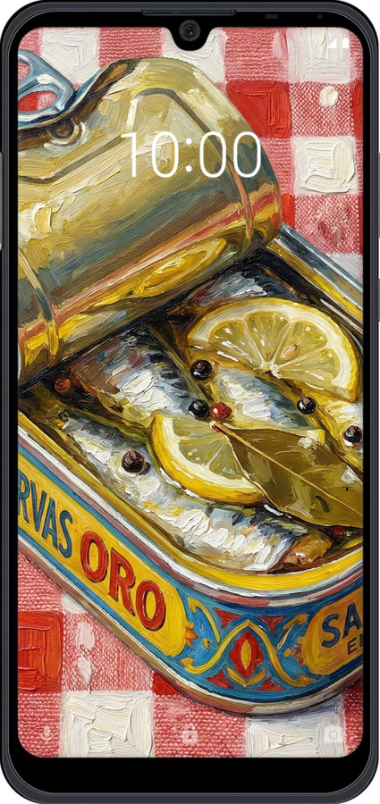 Силиконовый чехол Vintage Sardine Tin Phone для ZTE Blade A5 2020 - 6772u-2111 изображение 