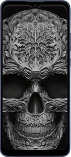 Силиконовый чехол skull-ornament для ZTE Blade A51 - 4101u-2506 изображение 