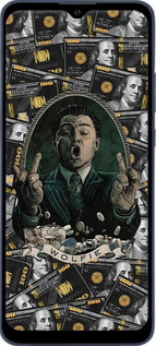 Силіконовий чехол Волк с валл стрит для ZTE Blade A51 - 6287u-2506 изображение 