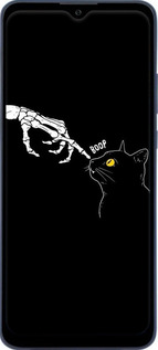 Силиконовый чехол Кошка для ZTE Blade A51 - 6505u-2506 изображение 