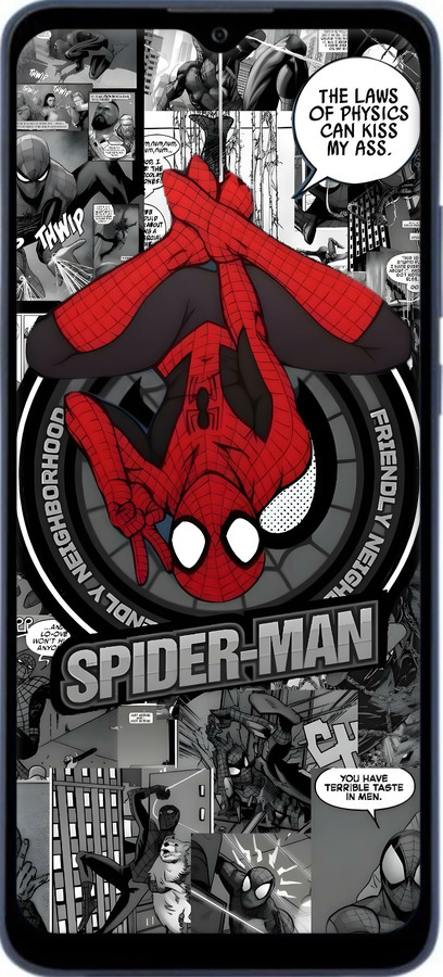 Силіконовий чехол Человек паук для ZTE Blade A51 - 6279u-2506 изображение 