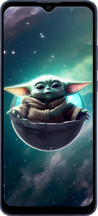 Силиконовый чехол Малышь йода для ZTE Blade A51 - 6294u-2506 изображение 