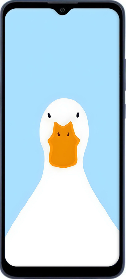 Силиконовый чехол Гусь для ZTE Blade A51 - 6350u-2506 изображение 