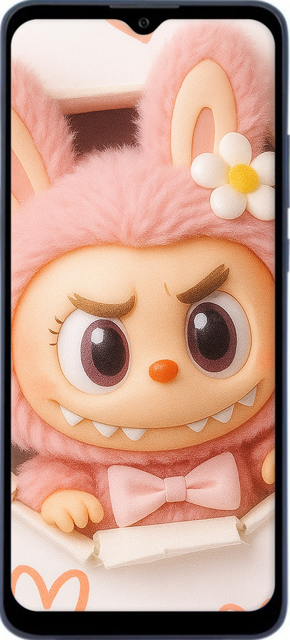 Силиконовый чехол Лабубу 2 для ZTE Blade A51 - 6710u-2506 изображение 