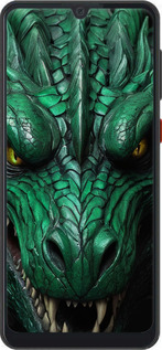 Силиконовый чехол Зелёный дракон v2 для ZTE Blade A7 2019 - 5817u-2110 изображение 