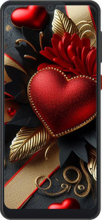 Силиконовый чехол Сердечки v2 для ZTE Blade A7 2019 - 5832u-2110 изображение 