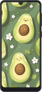 Силиконовый чехол Авокадо для ZTE Blade A7 2019 - 6380u-2110 изображение 