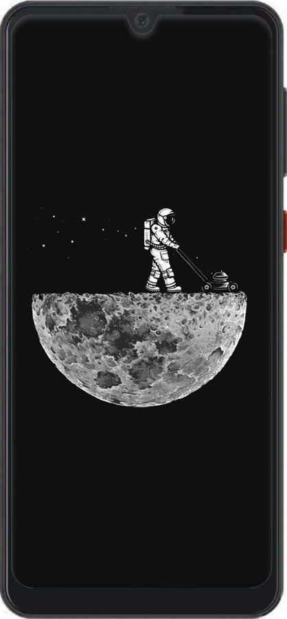 Силиконовый чехол Moon in dark для ZTE Blade A7 2019 - 4176u-2110 изображение 