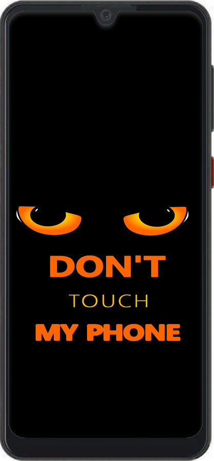 Силиконовый чехол Don't touch the phone для ZTE Blade A7 2019 - 4261u-2110 изображение 