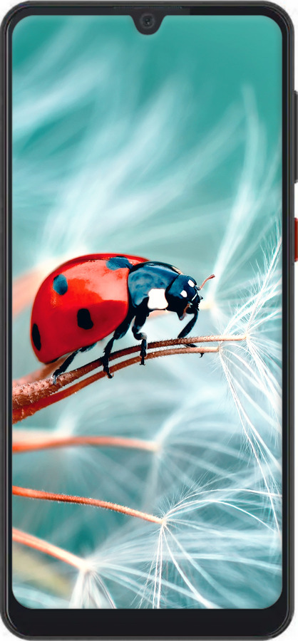 Силиконовый чехол Божья коровка для ZTE Blade A7 2019 - 6049u-2110 изображение 