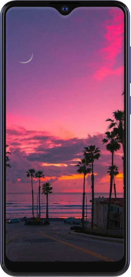 Силіконовий чехол Пальми для ZTE Blade A7S 2020 - 5873u-2454 изображение 