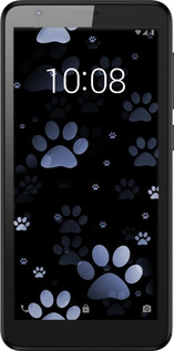 Силиконовый чехол С синими отпечатками лап для ZTE Blade L8 - 6441u-2448 изображение 