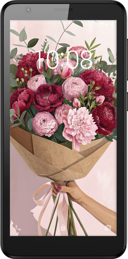Силіконовий чехол Півонії 1 для ZTE Blade L8 - 6705u-2448 изображение 