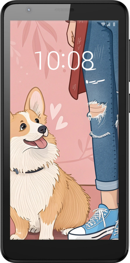 Силіконовий чехол Корги 3 для ZTE Blade L8 - 6707u-2448 изображение 