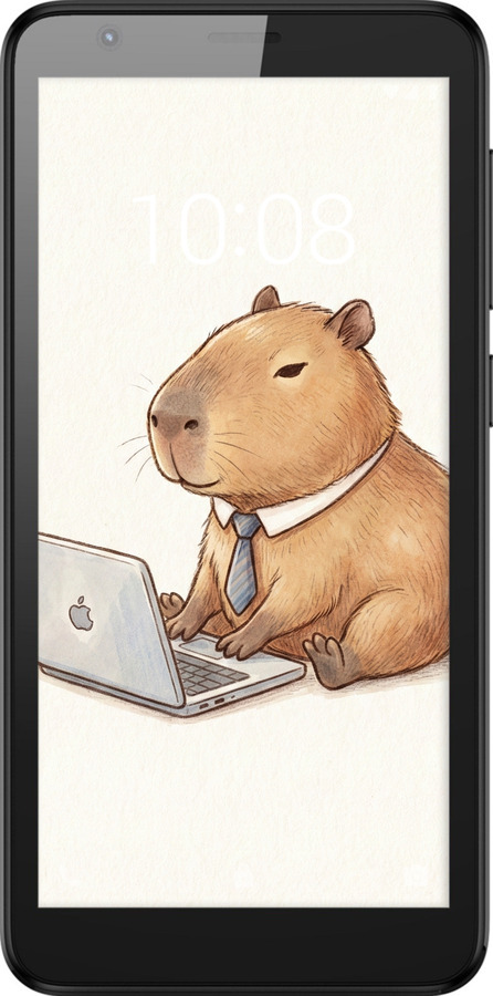Силіконовий чехол Funny Capybara CEO Working для ZTE Blade L8 - 6777u-2448 изображение 
