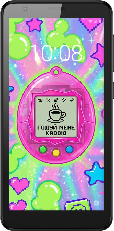 Силіконовий чехол Y2K Aesthetic Retro Pet: Годуй мене кавою для ZTE Blade L8 - 6784u-2448 изображение 