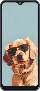 Силіконовий чехол Пес в очках для ZTE Blade V2020 Smart - 6381u-2458 изображение 