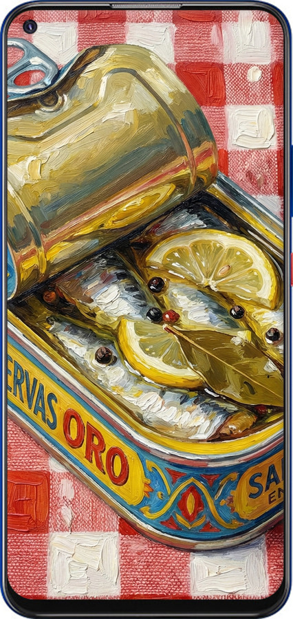 Силиконовый чехол Vintage Sardine Tin Phone для ZTE Blade V2020 - 6772u-2529 изображение 