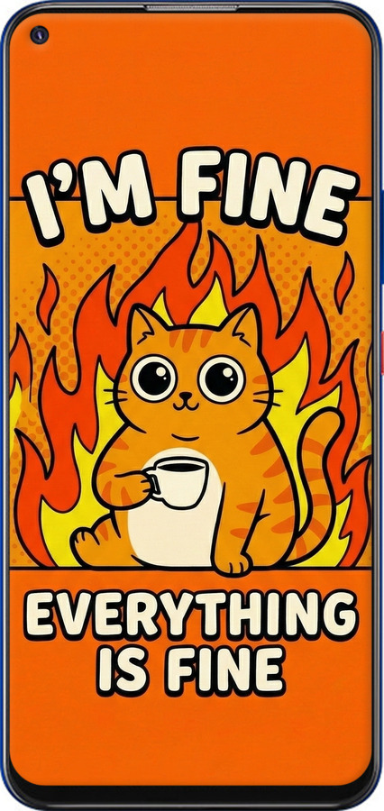 Силиконовый чехол Funny Cat для ZTE Blade V2020 - 6786u-2529 изображение 