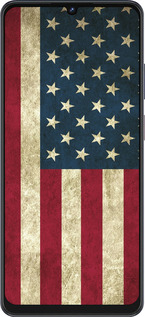 Силиконовый чехол Флаг США для ZTE Blade V50 Vita - 395u-3813 изображение 