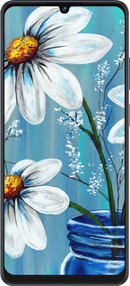 Силиконовый чехол Красивые арт-ромашки для ZTE Blade V50 Vita - 4031u-3813 изображение 